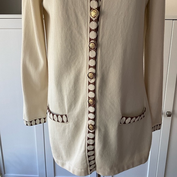 St. John Collection by Marie Gray Knit Cardigan Cream Size 10 - Picture 6 of 16